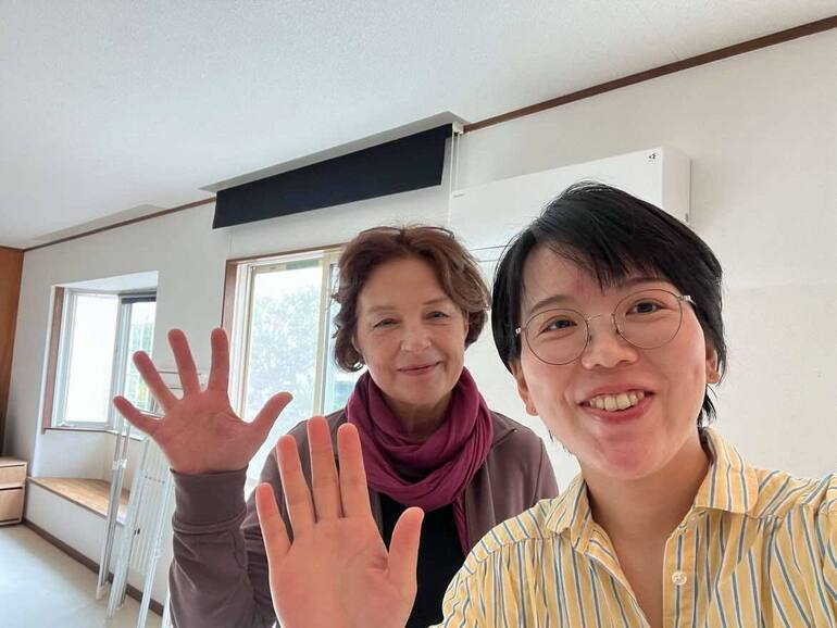 ガラスアーティストのダリアさんと私