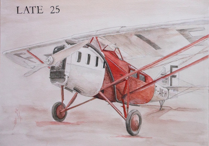 ラテコエール25の水彩画（画：ローラン・シェーズ）